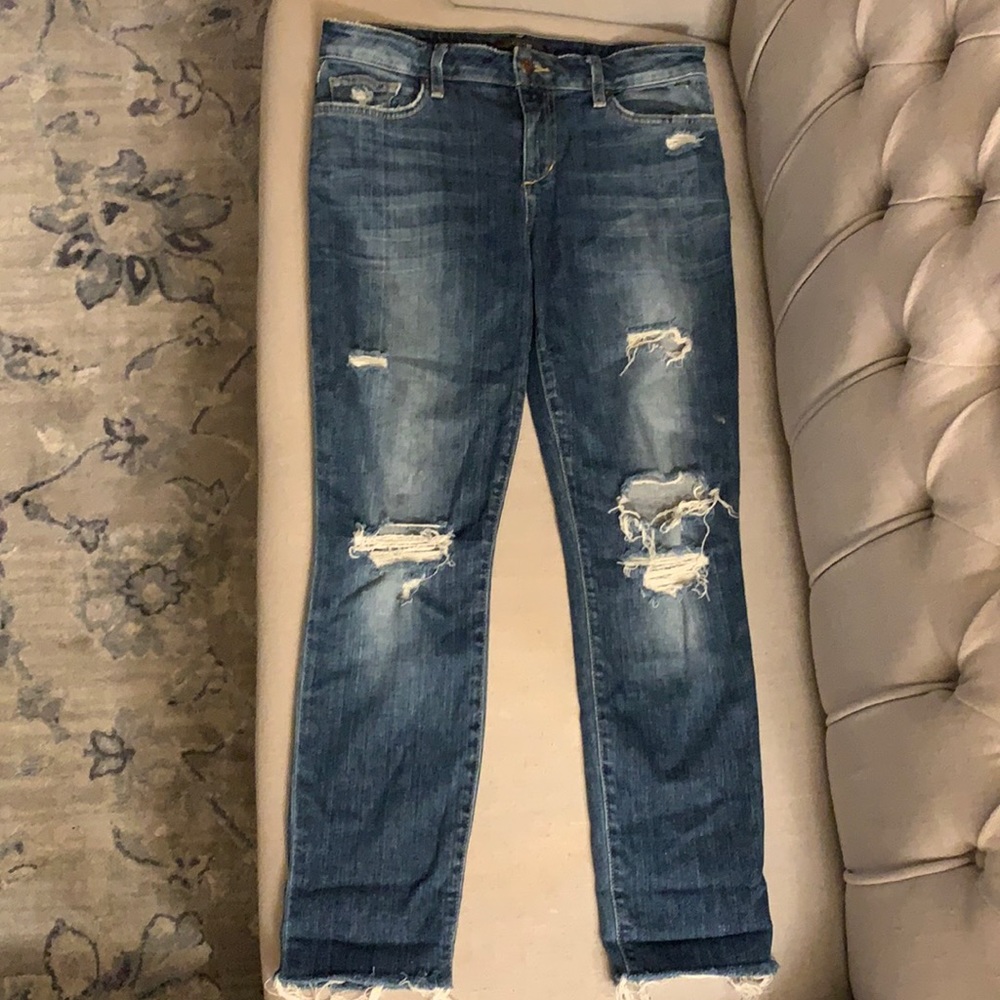 Joe’s jeans skinny ankle ripped
